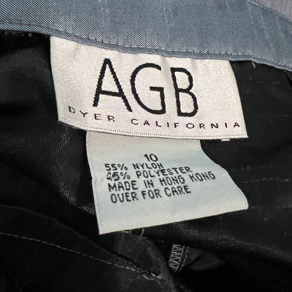 Satin Grey Blue Trousers - Picture 5 of 5